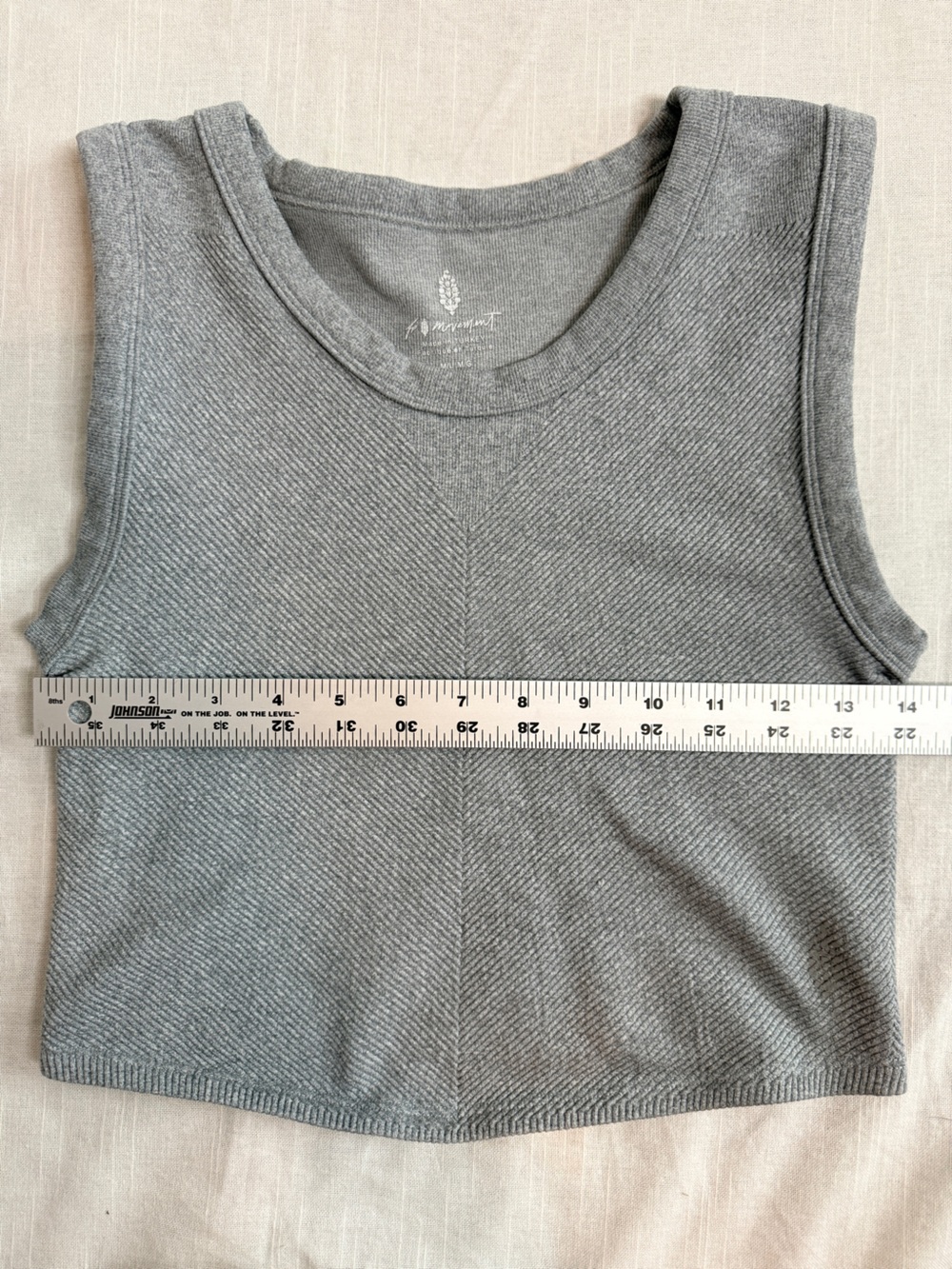 FP Movement Free People Free Throw Muscle Tank Heather Grey M/L EUC - Picture 4 of 6